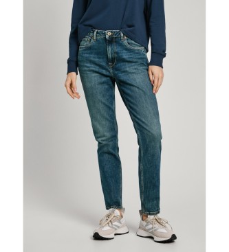 Pepe Jeans para mujer. PL204591HW6 Jeans Tapered Hw azul (30/30), Casual, Algodón, Denim, Sostenible