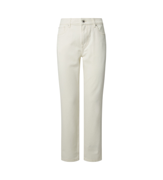 Pepe Jeans para mujer. PL204591TB7 Jeans en fit taper blanco (32/30), Casual, Algodón, Denim