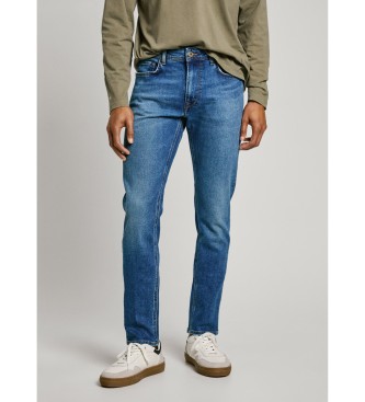 Pepe Jeans para hombre. PM207390IA8 Tapered Jeans Stanley azul (32/32), Casual, Algodón, Denim, Sostenible