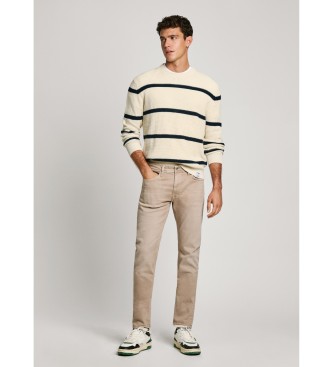 Pepe Jeansvoor mannen. PM207390YB2 Jeans taps toelopend Stanley beige (28/34), Casual, Katoen, Denim, Duurzaam