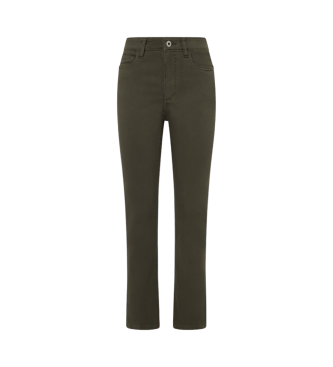 Pepe Jeans para mujer. PL211700 Pantalón Tessa verde (27/30), Casual, Algodón, Sostenible