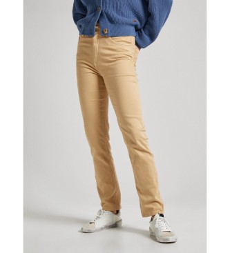 Pantalón Tessa beige (26/30), Casual, Algodón, Sostenible, Pepe Jeans outlet 2024.