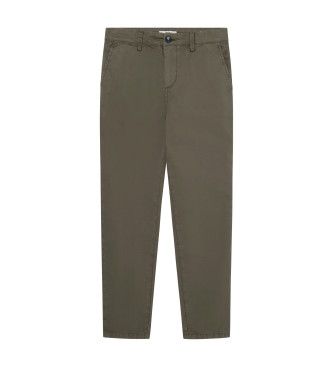 Pepe Jeans para niño. PB210697 Pantalones chinos Theodore verde (14Años= 164cm), Casual, Algodón, moda infantil