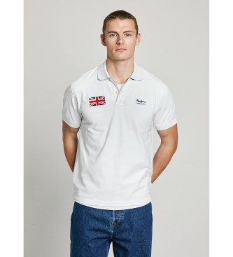 Pepe Jeans para hombre. PM542252 Polo Union blanco (M), Casual, Algodón, Manga corta, Sostenible