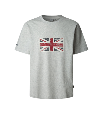 Pepe Jeans para hombre. PM509790 Camiseta Union gris (S), Casual, Algodón, Manga corta