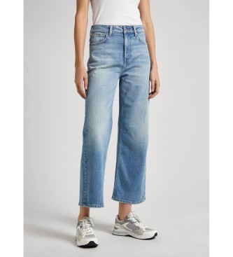 Pepe Jeansvoor vrouwen. PL204598MI7 Jeans Breed en Tio Alto blauw (25/28), Casual, Katoen, Denim