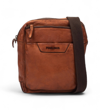 Pikolinos para hombre. MHA-187 Bandolera Cervo marrón (OSFA), Casual, Piel