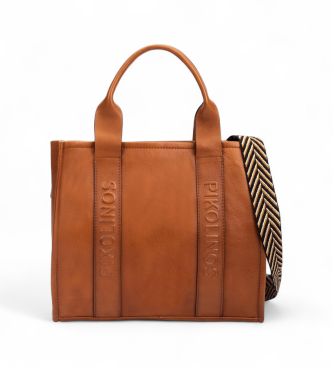 Pikolinos para mujer. WHA-354C2 Bolso Alcudia marrón (OSFA), Casual, Piel