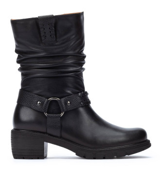 Pikolinos para mujer. W1T-9590C1 Botas de Piel San Sebastian negro (41), 5 a 8cm, Cremallera, Casual