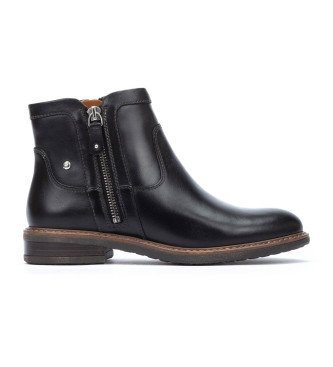 Pikolinos para mujer. W8J-8747 Botines de piel Aldaya negro (36), Plano, Cremallera, Casual