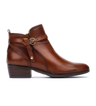 Pikolinos para mujer. W1U-8901C1 Botines de Piel Daroca marrón (40), 3 a 5cm, Cremallera, Casual