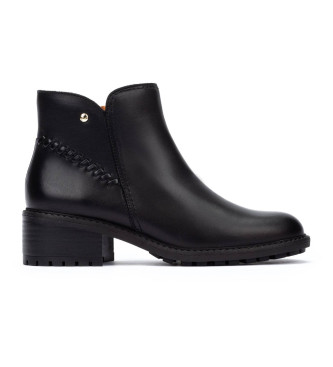 Pikolinos para mujer. W0D-8871 Botines de Piel Medina negro (39), 3 a 5cm, Cremallera, Casual