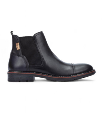 Pikolinos para hombre. M2M-8022C1 Botines de piel York negro (45), Plano, Cremallera, Casual