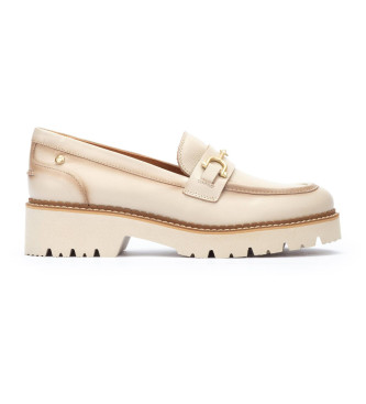 Pikolinos para mujer. W6S-3889 Mocasines de Piel Vicar blanco crema (40), 3 a 5cm, Ninguno, Casual