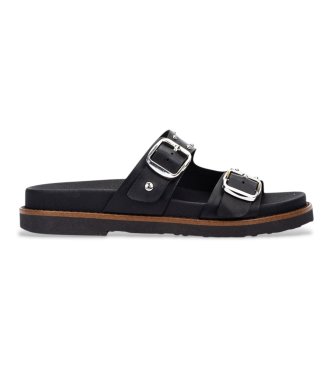 Pikolinosvoor vrouwen. W7Z-0939 Aitana Leren Sandalen zwart (35), Leer, 1 tot 3 cm, Geen, Casual