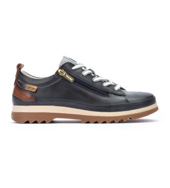 Para mujer. W3W-6979 Zapatillas de piel Vigo (35), 1 a 3cm, Cordones, Cremallera, Casual