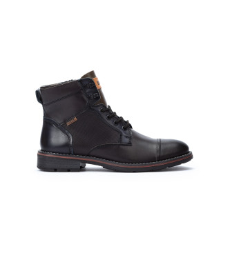Pikolinos para hombre. M2M-8156C1 Botines de Piel York negro (44), Plano, Cremallera, Casual