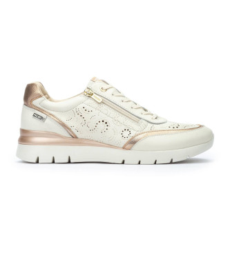 Imagen Pikolinos para mujer. W4R-6622C1 Zapatillas de Piel Cantabria blanco roto (36), 3 a 5cm, Cremallera, Casual