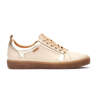 Pikolinos para mujer. W7B-6671C1 Zapatillas de Piel Lanzarote blanco crema (36), Plano, Cremallera, Casual