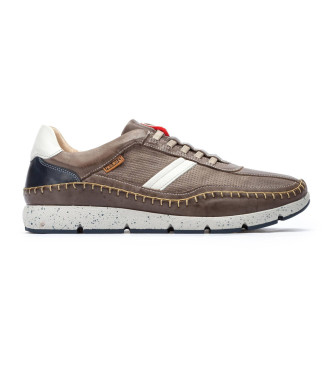 Pikolinos para hombre. M4U-6046C1 Zapatillas de Piel Fuencarral taupe (43), Plano, Ninguno, Casual