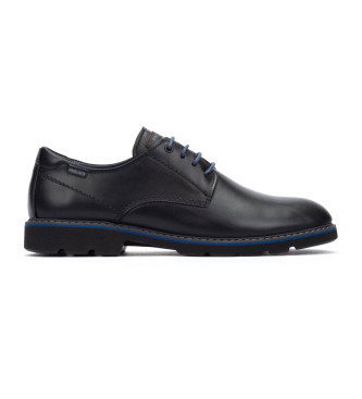 Pikolinos para hombre. M7D-4289 Zapatos de Piel Alarcon negro (43), Plano, Cordones, Casual