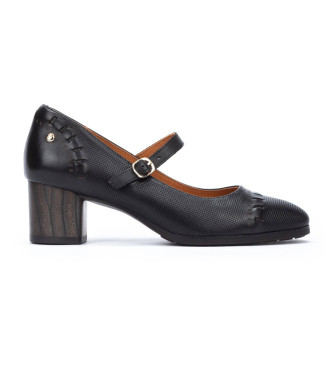 Pikolinos para mujer. W1Z-5797 Zapatos de Piel Calafat negro (36), 5 a 8cm, Hebilla, Casual, Clásico