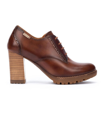 Pikolinos para mujer. W7M-5591C1 Zapatos de Piel Connelly marrón (39), 8 a 10cm, Cordones, Casual