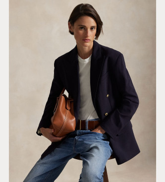 Polo Ralph Lauren para mujer. 211952717001 Abrigo 2/74 Stretch marino (40), Casual, Lana