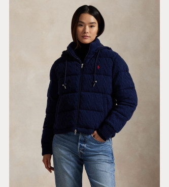 Polo Ralph Lauren para mujer. 211A92614005 Abrigo Cable Knit marino (L), Casual, Lana