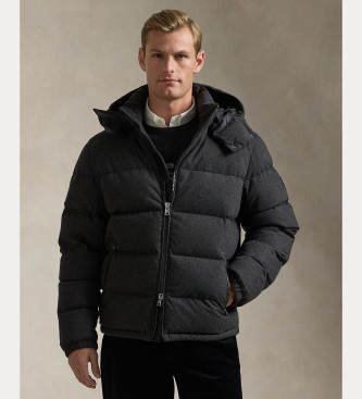 Polo Ralph Lauren para hombre. 710938680002 Abrigo Decker gris socuro (L), Casual, Lana, Poliéster Reciclado, Sostenible