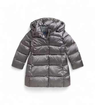 Polo Ralph Lauren para niña. 313979198001 Abrigo Metallic Long plateado (10Años=136/142cm), Plata, Casual, Gris, Sostenible, Nylon reciclado