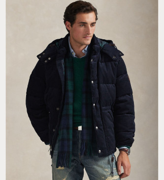 Polo Ralph Laurenvoor mannen. 710977078001 Wainwright marine corduroy donsjas (L), Casual, Wol, Marineblauw