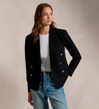 Polo Ralph Laurenvoor vrouwen. 211952571001 Blazer 2/74 zwart (36), Casual, Wol