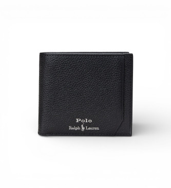 Polo Ralph Lauren para hombre. 405963225001 Billetera de piel granulada negro (OSFA), Casual