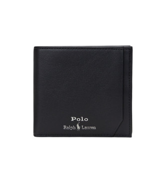 Polo Ralph Lauren para hombre. 405963229001 Billetero de piel CN negro (OSFA), Casual
