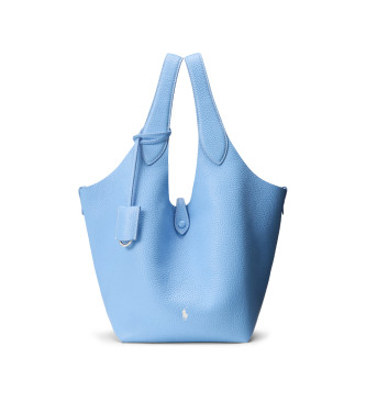 Polo Ralph Lauren para mujer. 428938031022 Bolso de piel tote medium azul (OSFA), Casual