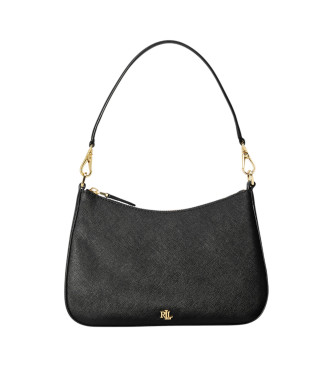 Lauren Ralph Lauren para mujer. 431883768008 Bolso mediano de piel Danni con drawing cruzado negro (OSFA), Casual