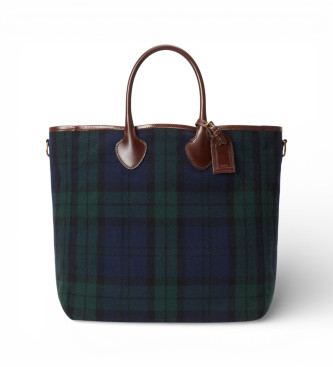 Polo Ralph Lauren para hombre. 405946040001 Bolso tote de tweed tradicional verde, marino (OSFA), Casual, Lana