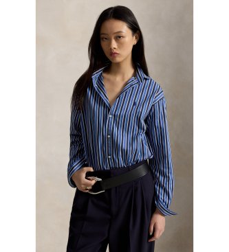 Polo Ralph Lauren Camisa de algodón con rayas Relaxed Fit azul
