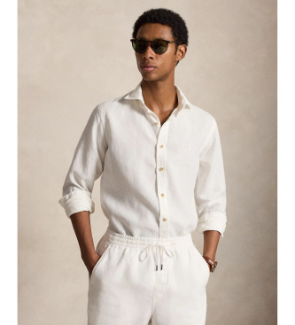 Para hombre. 710B22591001 Camisa de lino Custom Fit (S), Casual, Manga larga