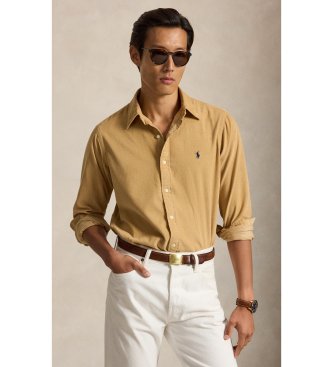 Polo Ralph Lauren Camisa de pana Custom Fit marrón