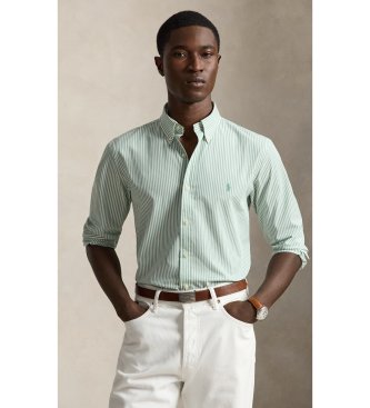 Polo Ralph Lauren Camisa de popelina y elástico Custom Fit azul