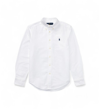 Polo Ralph Lauren para niño. 323819238001 Camisa Oxford blanco (18 años), Casual, Algodón, Clásico, Manga larga, moda infantil