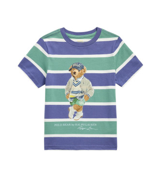 Polo Ralph Lauren Para Menino. 323971435001 T-Shirt àS Riscas Multicoloridas Polo Bear (10/12AñOs=140/149Cm), Casual, AlgodãO, Moda Infantil-image