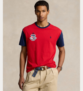 Camiseta Classic Fit Inglaterra rojo (XL), Casual, Algodón, Manga corta, Polo Ralph Lauren outle