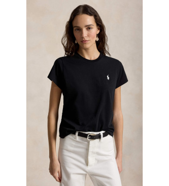 Polo Ralph Lauren para mujer. 211B14605033 Camiseta Classic Fit negro (XL), Casual, Algodón, Manga corta