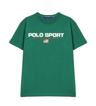 Camiseta Classic Fit Polo Sport de punto verde (S), Casual, Algodón, Manga corta