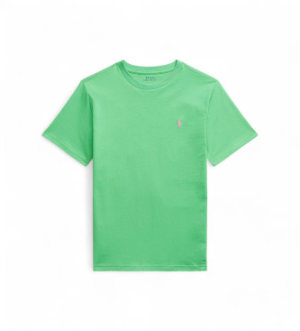 Polo Ralph Lauren para niño. 323832904178 Camiseta con logo verde (8años=136/138cm), Casual, Algodón, Manga corta, moda infantil