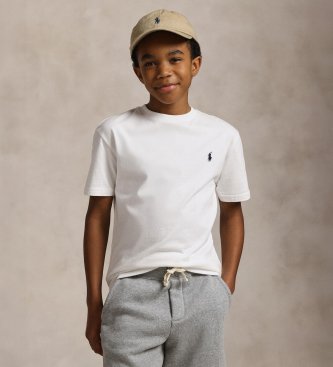 Polo Ralph Lauren Per Ragazzo. 323832904035 T-Shirt Con Logo Bianco ((S) 6/7AñOs= 136/138Cm), Casual, Cotone, Manica Corta, Moda Per Bambini