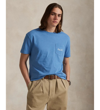 Polo Ralph Lauren Para Hombre. 710P00084001 Camiseta De Punto Con Polo Bear Azul (M), Casual, AlgodóN, Manga Corta-image